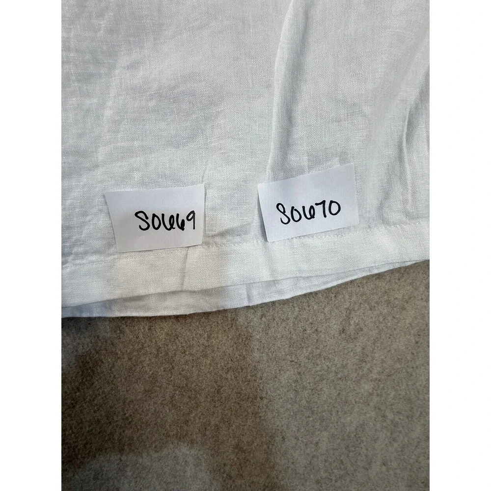 NWT Caribbean Isle Sands Linen Shorts Mens 44 Tall White 12 Inch Inseam